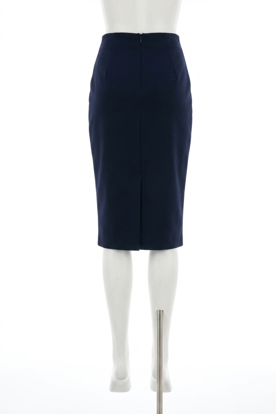 NEW JOSEPH RIBKOFF black mid calf skirt in navy blue